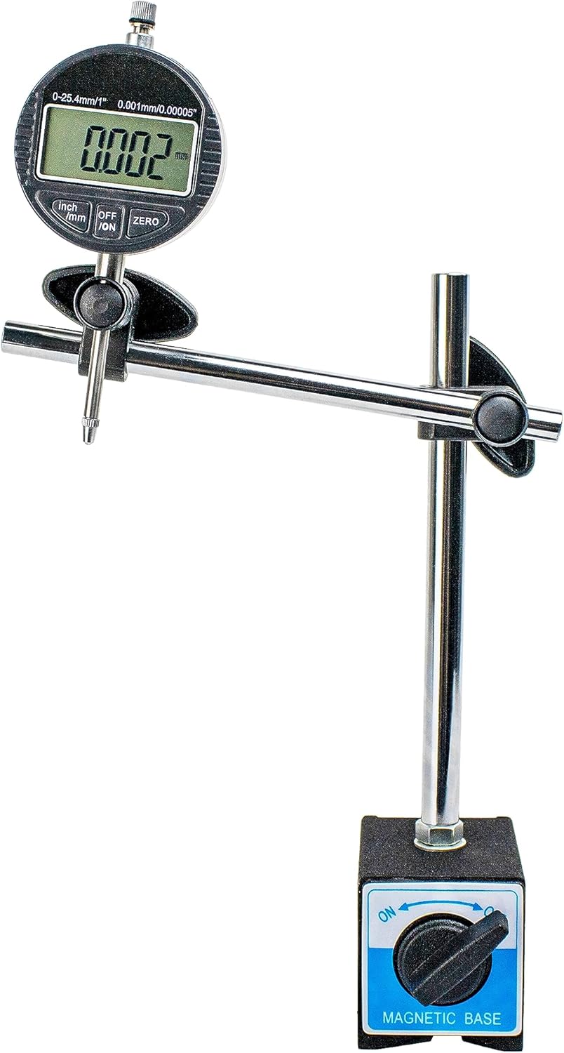 HFS(R Magnetic Base Stand for Dial Indicator 132lbs/60kg Max Pull Clamping Hole 8mm