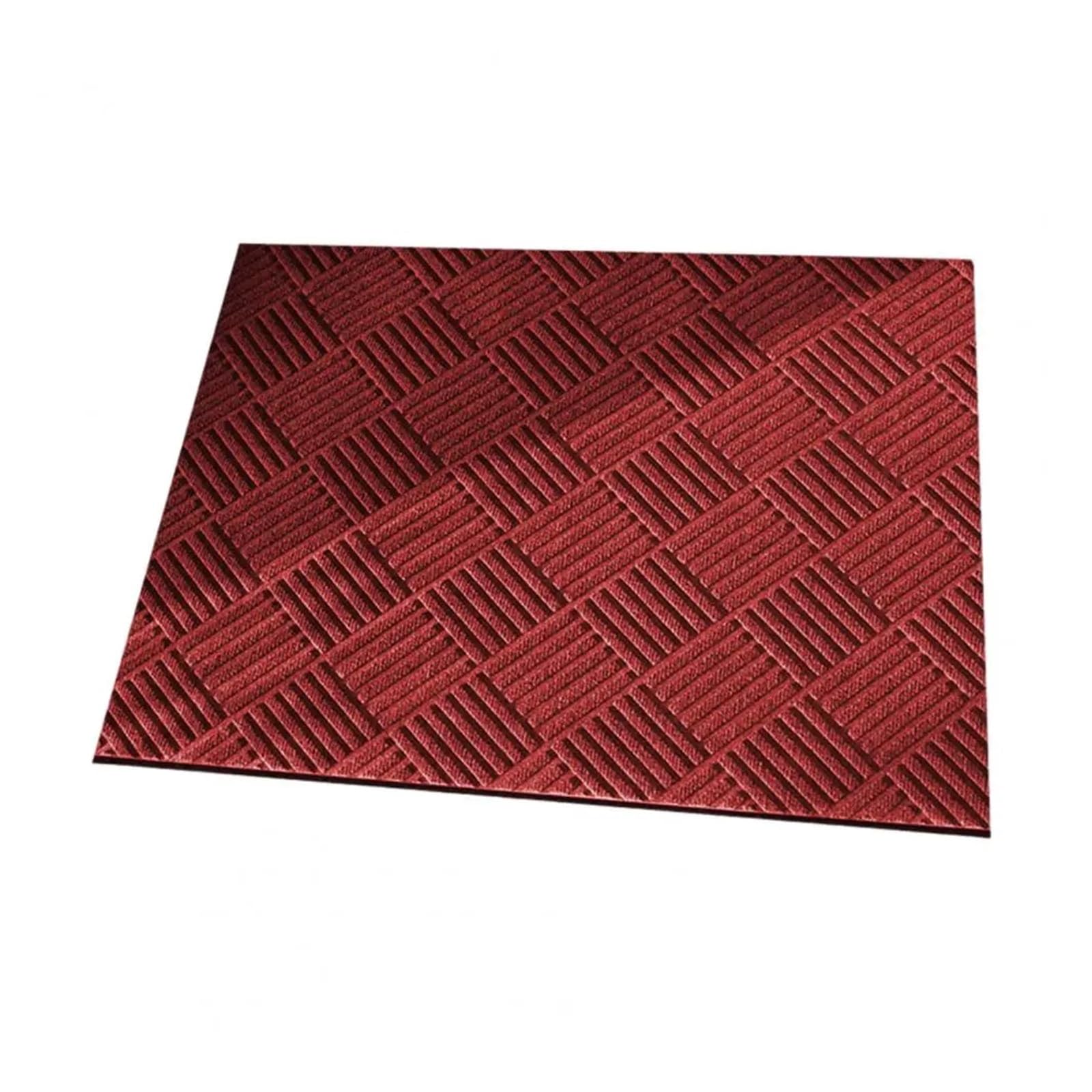 Alfombra de entrada gruesa textil roja antideslizante porche patio