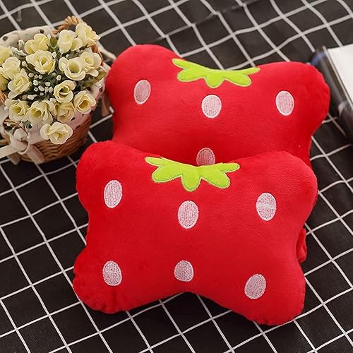 Vista 26 de Sexysamba Almohada para reposacabezas de automóvil, almohada de cuello de dibujos animados para automóvil, cómoda y suave para asiento de automóvil