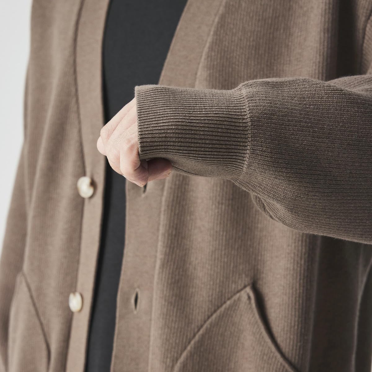 Men's Autumn V Neck Simple Knitted Sweater Casual Cardigan