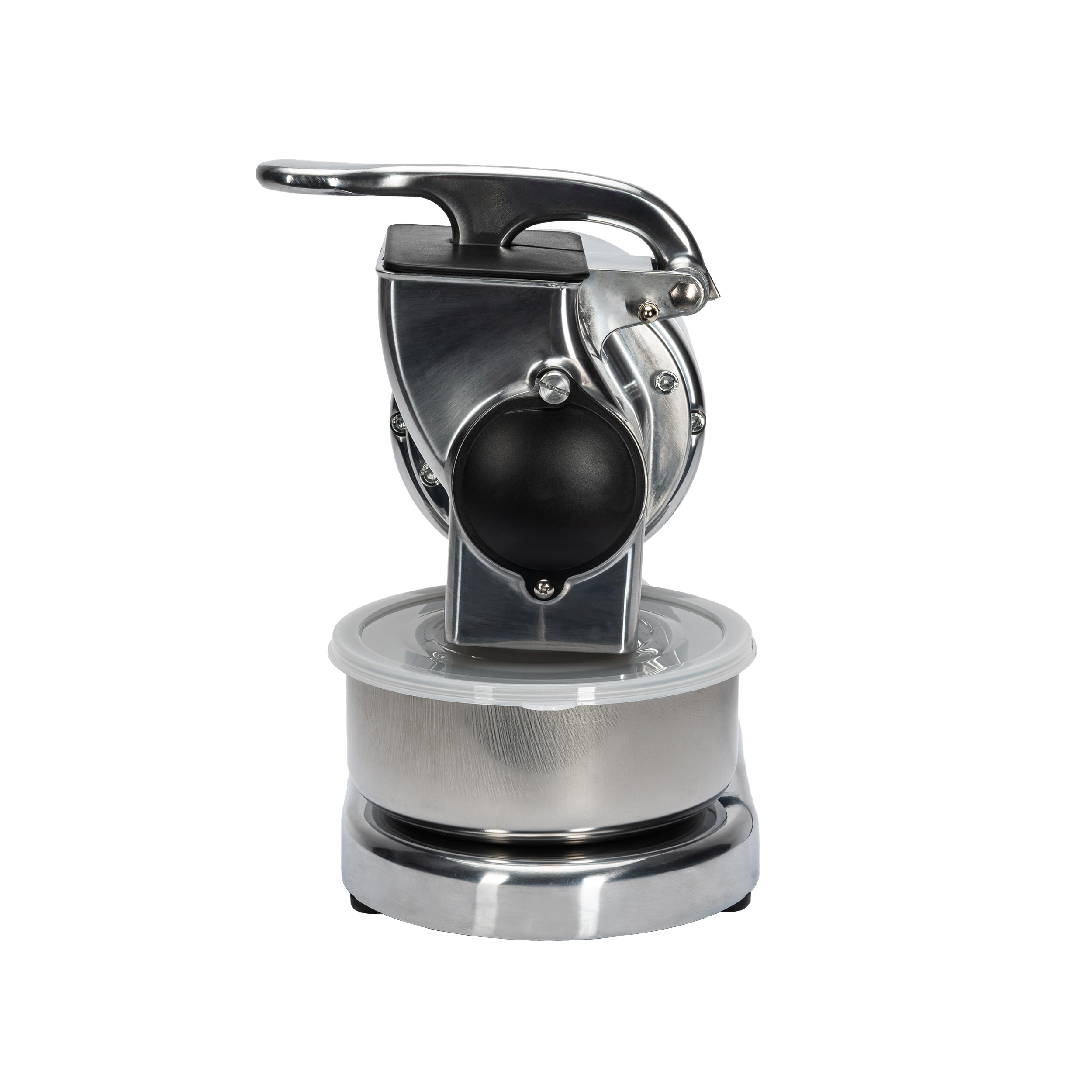 RGV Grattugia Maxi Essential - Grattugia Elettrica con Rullo in Acciaio Inox – Struttura in Alluminio, Bacinella in Acciaio, Rullo Estraibile Lavabile in Lavastoviglie