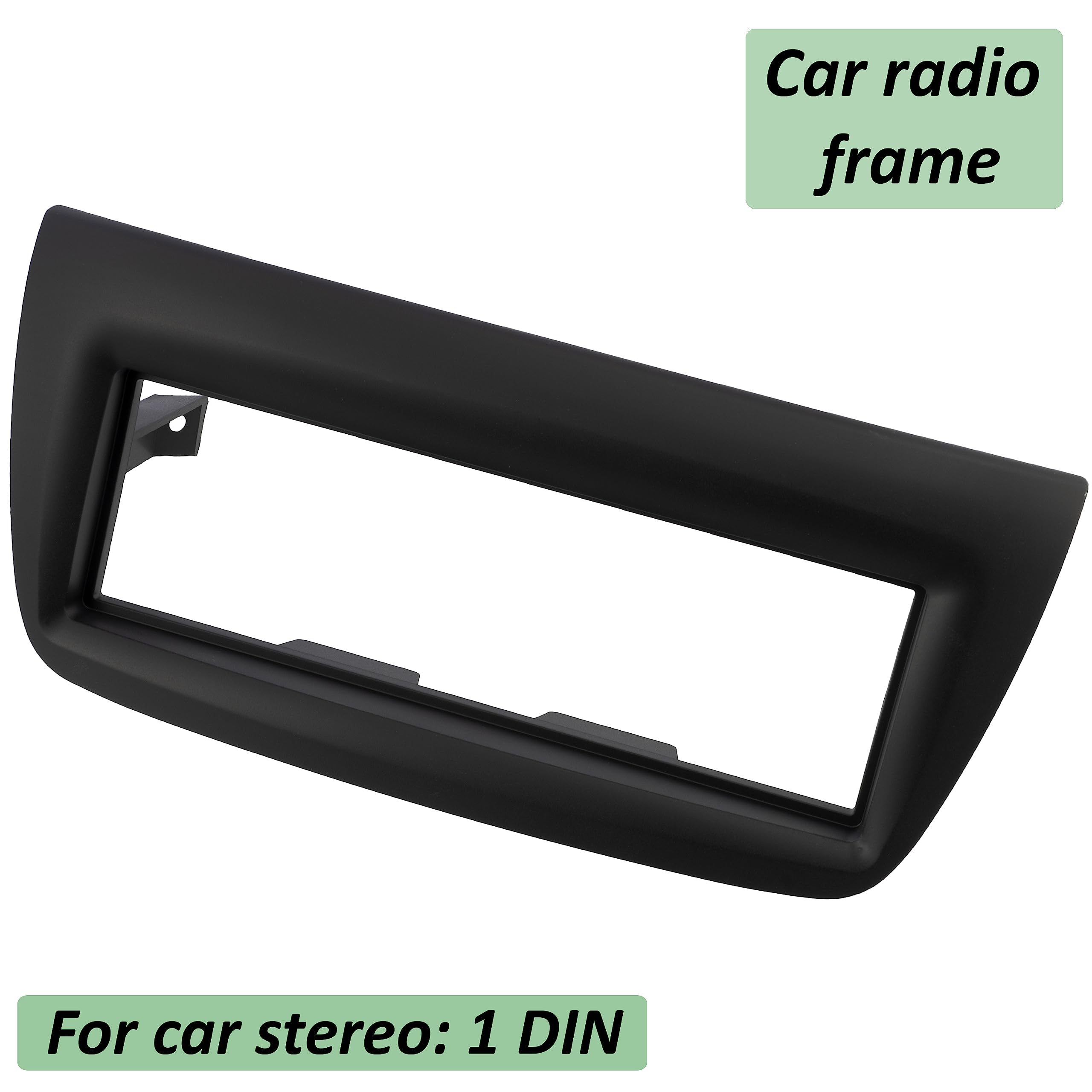 AERZETIX - C40989 - Marco Adaptador 1 DIN para Radio de Coche - en plástico - Compatible con Fiat Doblo 2011-2014, Opel Combo 2011-2014