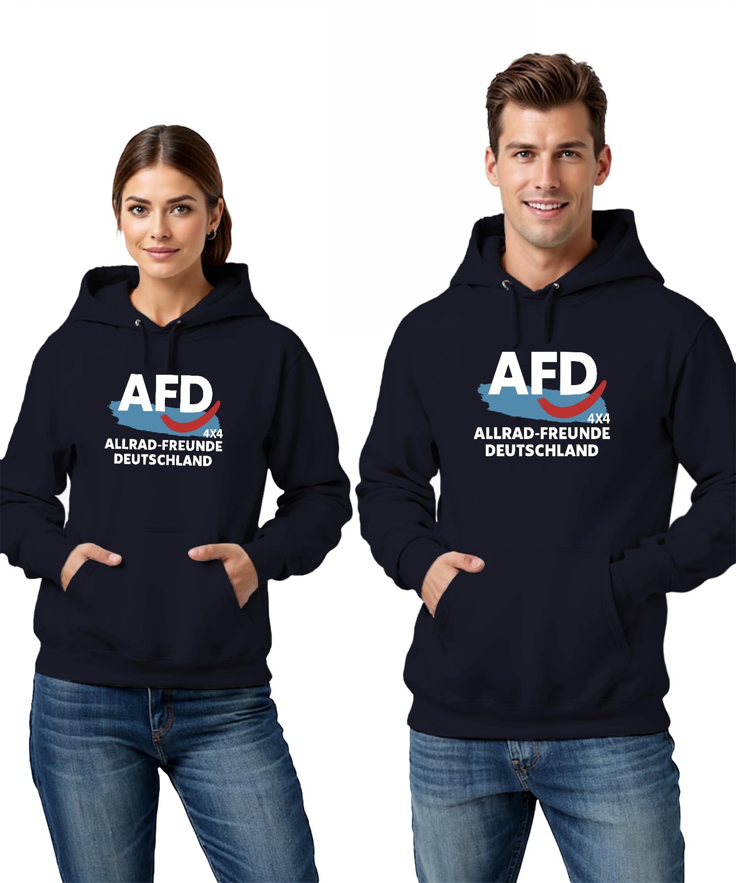 Allrad Freunde Deutschland 4x4 AFD Politik Spruch Wahlen Bundestag Unisex Hoodie Hoodie