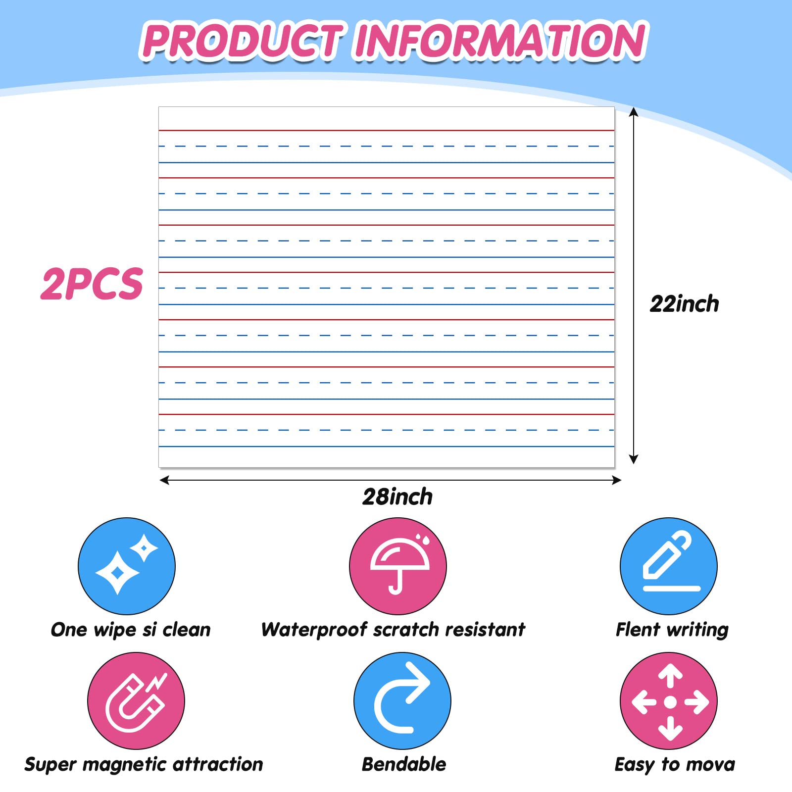 2 Pieces Sentence Strips Sentence Strips for