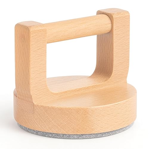 Falling in Art Wood Block Printing Baren, 4 Inches Baren Printmaking Tool with Ergonomic Handle and Felt Base for Block Printing, Crafting and Scrapbooking