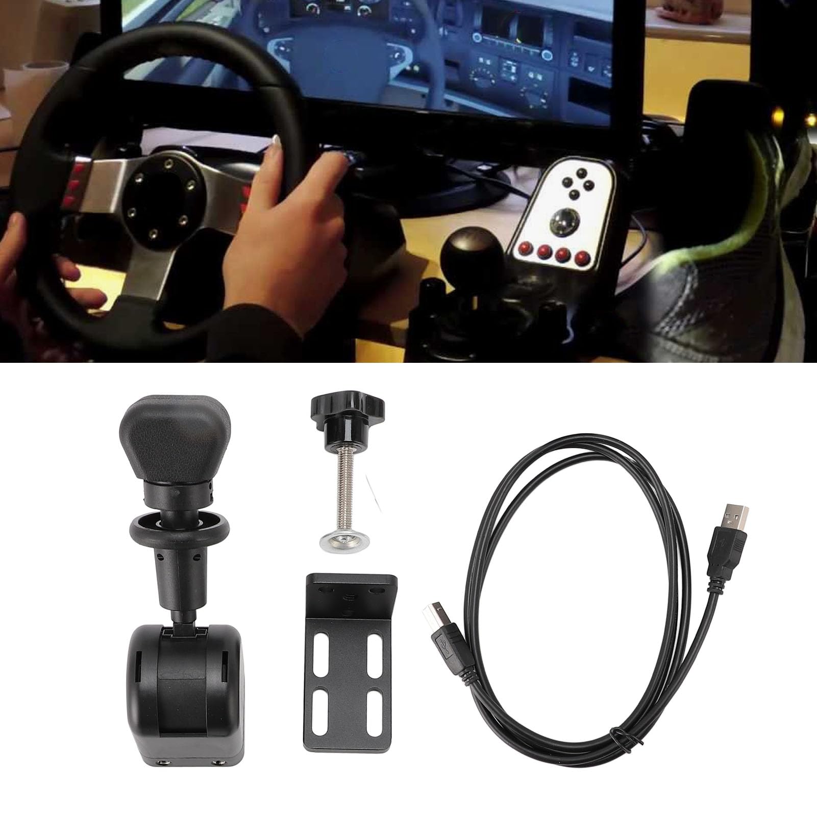 Hamulec Ręczny USB do Komputera, do ATS do Gier ETS2, do G27, G29, G920, G923, do T300 T300RS T GT, Hamulec Ręczny USB do Gier Wyścigowych PC