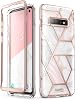i-Blason Cosmo Designed for Galaxy S10 Case Stylish Glitter Protective Bumper Case Without Built-in Screen Protector for Galaxy S10 2019 Release (Marble)
