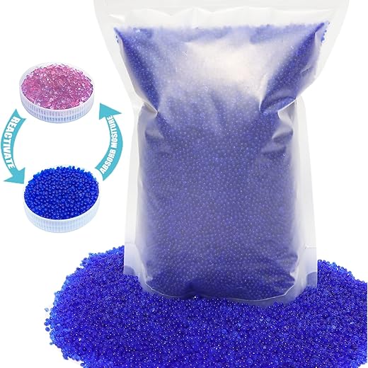 3 LBS Blue Premium Indicating Silica Gel Beads Silica Gel De