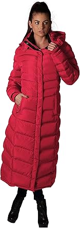 47" women's winter coat heavyweight full length fleece lined…