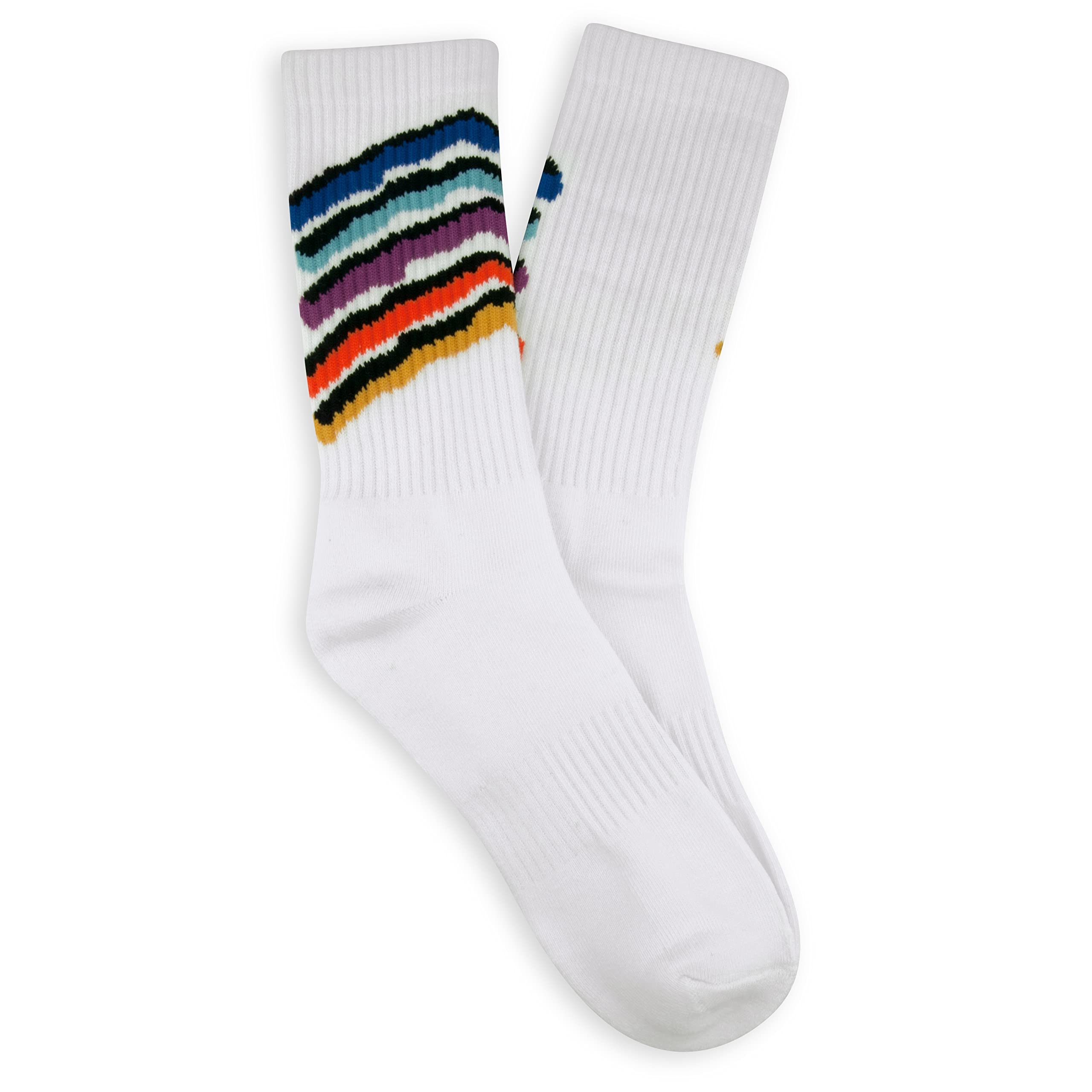 Get A Grip Unisex Serve & Vibe Athletic Crew Socks (As8, Numeric, Numeric_3, Numeric_6, Regular, Regular, Uk 3-6)