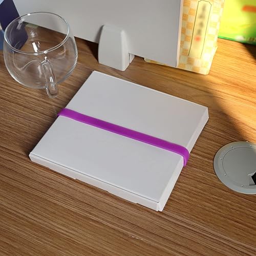 Miniatura 6 de GDFYMI Bandas de goma grandes, banda elástica, bandas de goma de silicona, bandas elásticas para libros, correas de fijación elásticas para