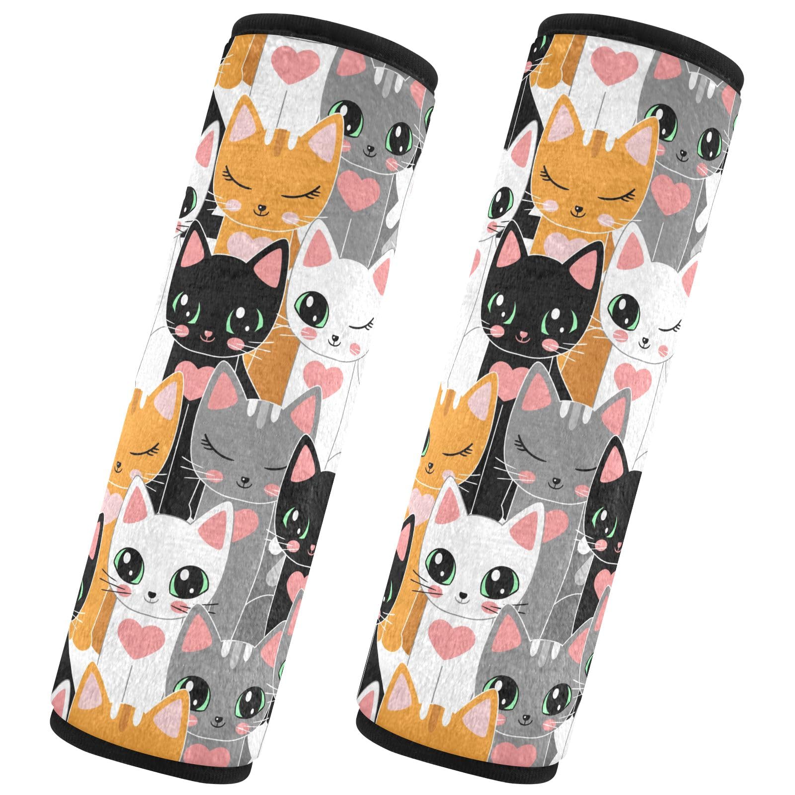 Lot De 2 Housses De Ceinture De Sécurité En Peluche Douce Pour