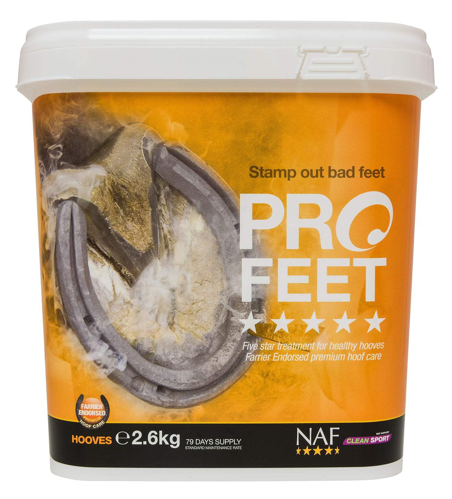 Natural Animal Feeds NLF0855 NAF Five Star Pro - Polvo para pies, Transparente (2,6 kg)