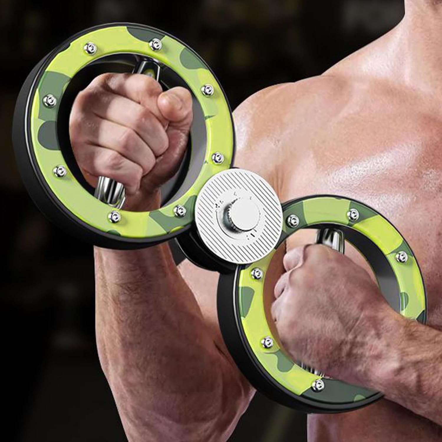 Forearm Strengthener: Arm Exercise Trainer, Adjustable Resistance Device, Wrist Rotation Machine | 360 Muscle Training Burn Equipment