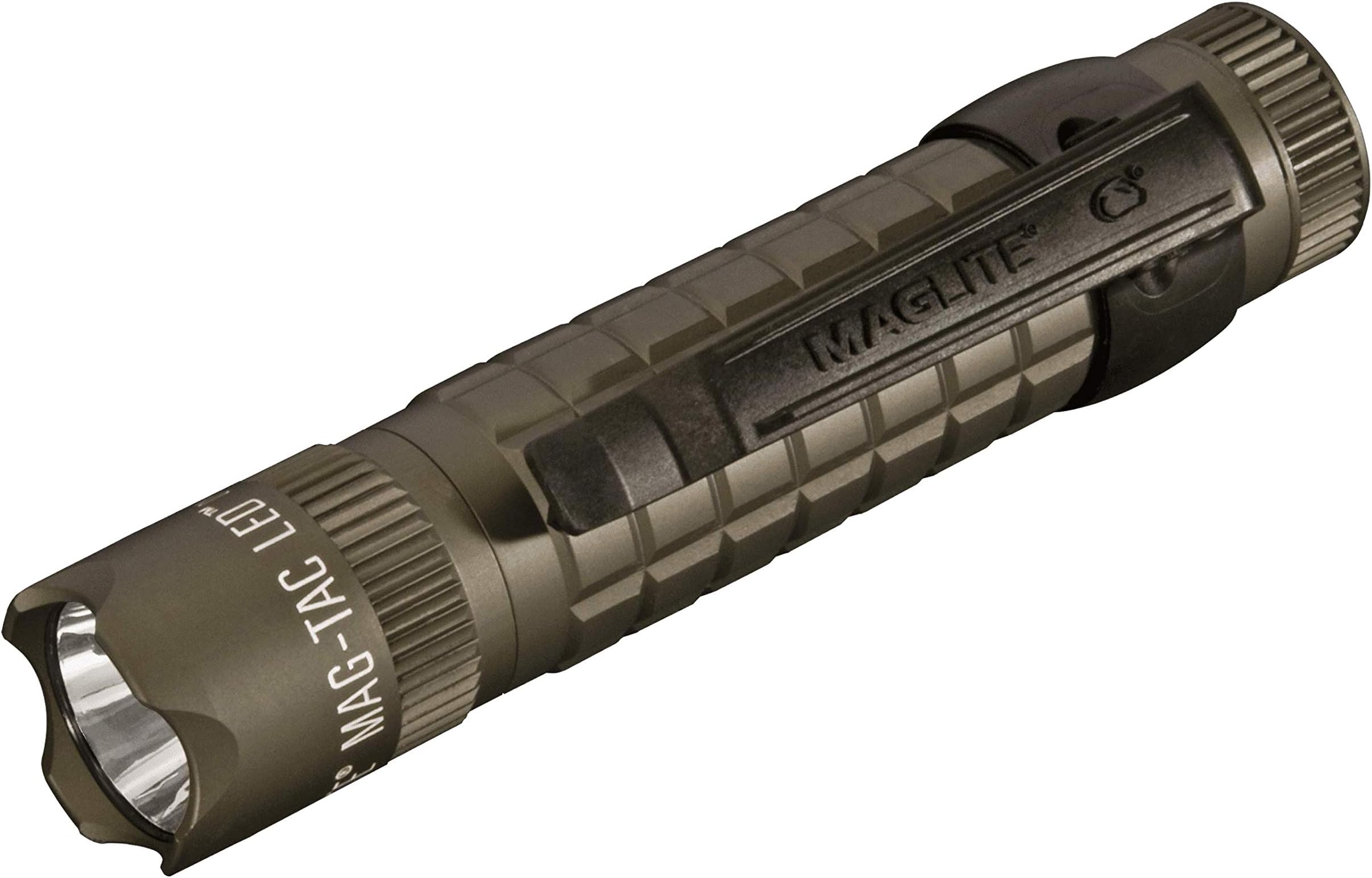 MAG-TAC 2-Cell CR123 LED Tactical Flashlight – High Lumen, Water-Resistant, QuickClick Modes Crowned Bezel – Foliage Green