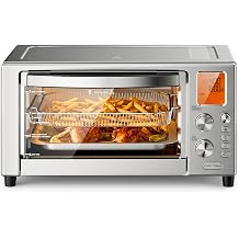 Kismile 12-in-1 Air Fryer Toaster Oven Combo, 23QT Convection Oven