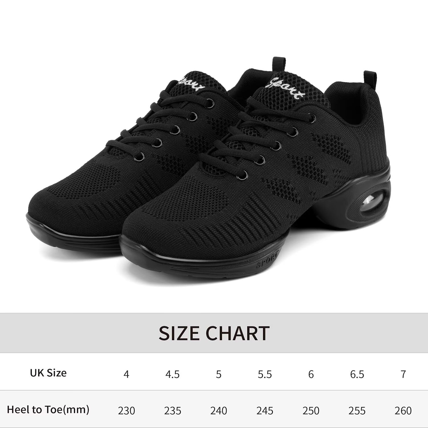 Zapatillas de baile transpirables para mujer, con cordones, para jazz, zapatillas de entrenamiento para bailar