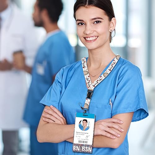 Miniatura 7 de Plifal RN Badge Buddy - Tarjetero para enfermera, accesorios de enfermería, vertical, registrados, colores de enfermera, identificación de nombre,