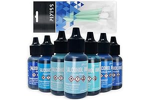 Blues Alcohol Inks Set | Tim Holtz Alcohol Inks Shades of Blue 7-Pack