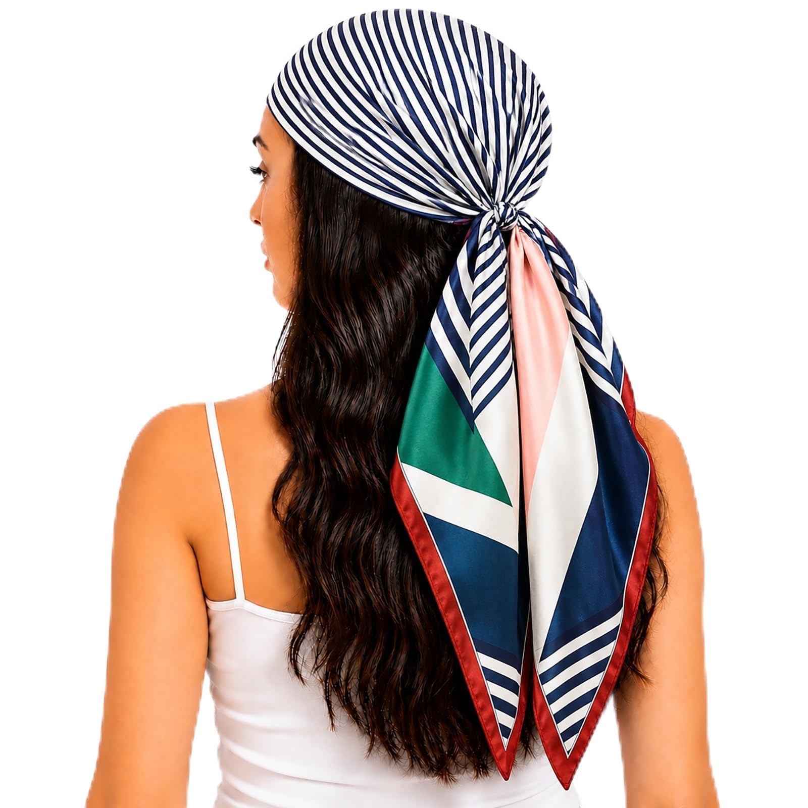 FAIRYGATE Seidentuch Damen Seidentuch Seide Leicht Seidenschal Bandana Halstuch Kopftuch Elegante Schal Tuch Geschenk für Frauen DA21