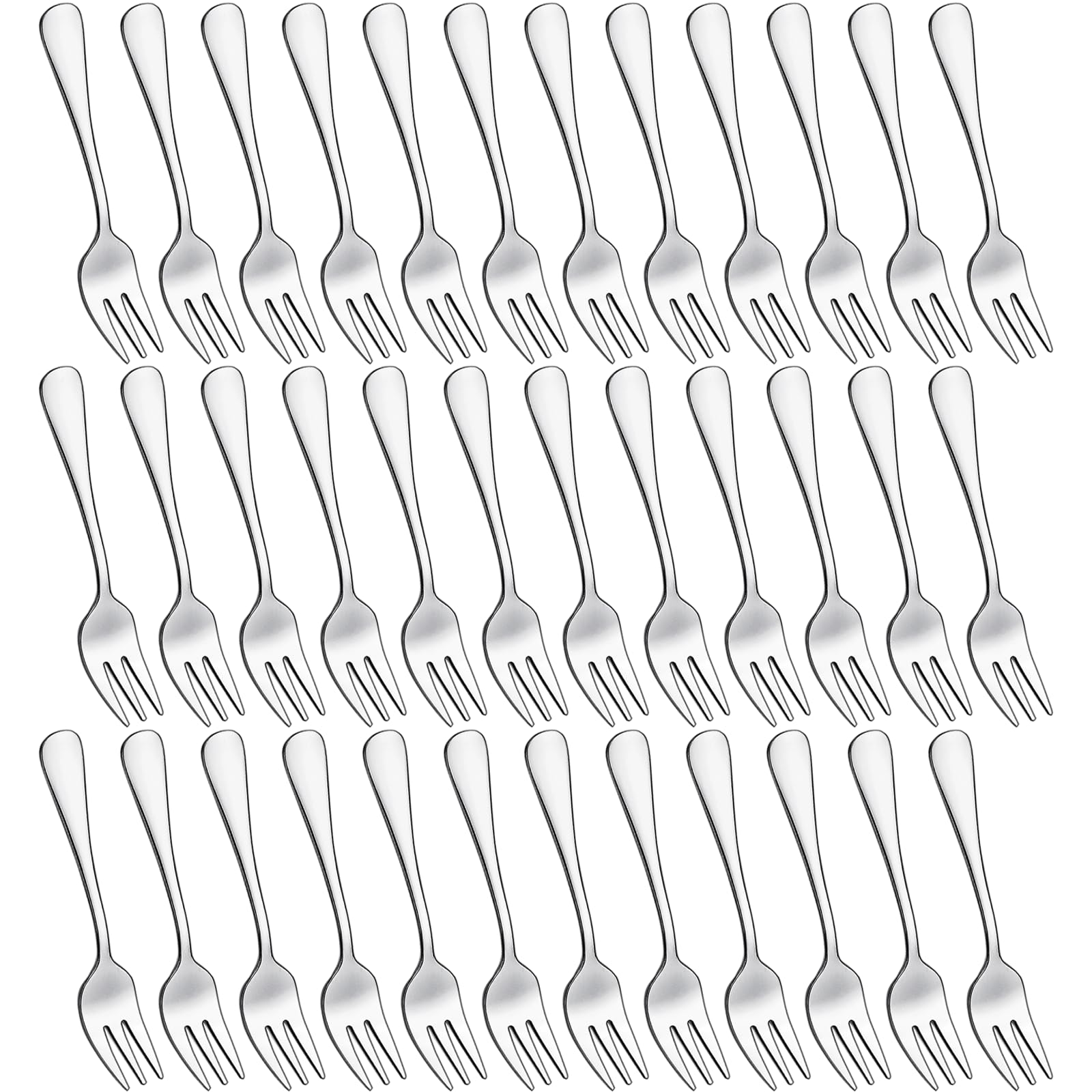 36-teiliges Kuchengabeln Set von Joeczo (14 cm / 5,5 Zoll) – Edelstahl Besteck Gabeln für Kuchen/Nachspeisen, Spülmaschinengeeignet für Haushalt/Küche/Restaurant
