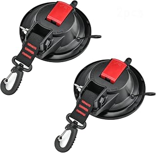 Saugnapf Camping Set - 2 Stück Saugnapf Haken Groß Saugnapf Camping Extra Stark Multifunktionaler Saugnapf für Haushalt Camping,Zelt,Wohnmobil,Sonnensegel,Werkstatt,Auto Spanner