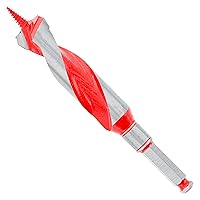 Vista 45 de Diablo - Broca de taladro para madera y madera con clavos - Diámetro de 1 pulgada, longitud de 13 pulgadas, vástago hexagonal de 7/16 pulgadas