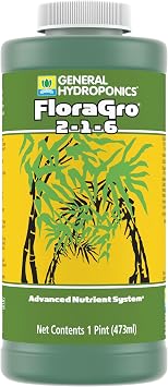 General Hydroponics GH1421 FloraGro Fertilizer, 1, Green