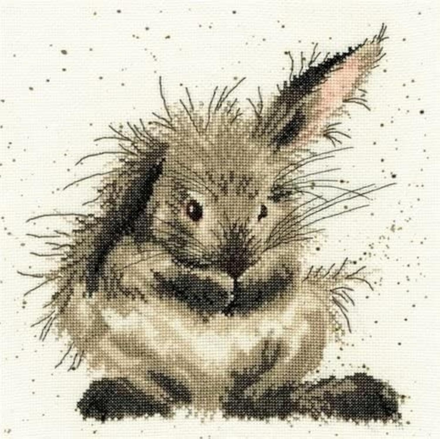Bothy Threads Wrendale Bath Time - Rabbit Cross Stitch Kit by Hannah Dale