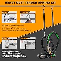 Vista 3 de Kit de líneas de aire para camión semirremolque de 15 pies con kit de resorte tensor de 2 piezas y acoplamientos rápidos con soporte y manijas 3