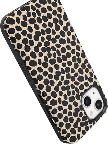 Vista 316 de Casely Funda para iPhone 13 Compatible con MagSafe Color Splash de medianoche Funda retro abstracta Color de medianoche Splash Abstracto