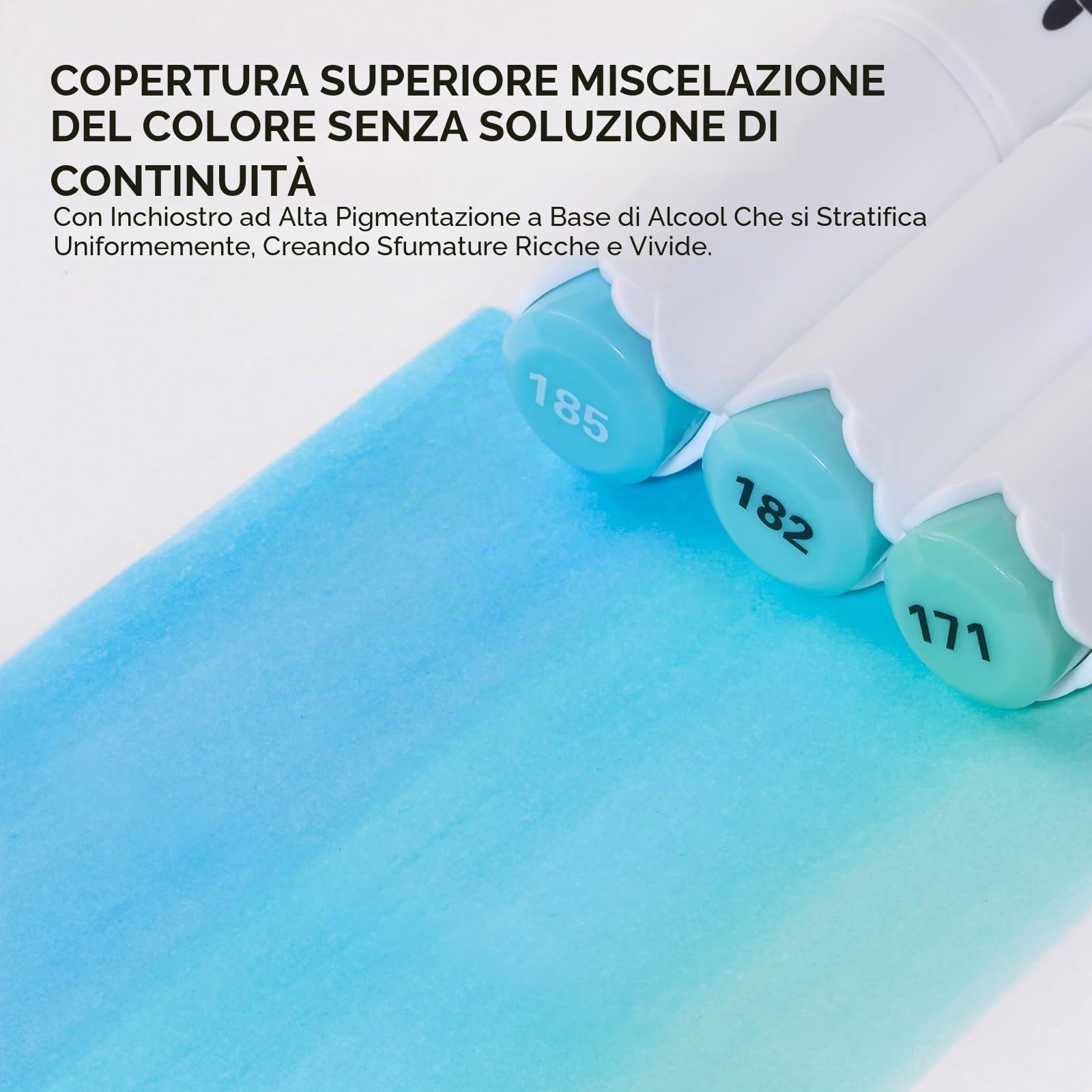 Arrtx Set 90 pennarelli ad alcol ALP a punta fine scalpello per tecniche artistiche complete. Ideali per pittura, illustrazione, manga e progetti di colorazione per adulti.