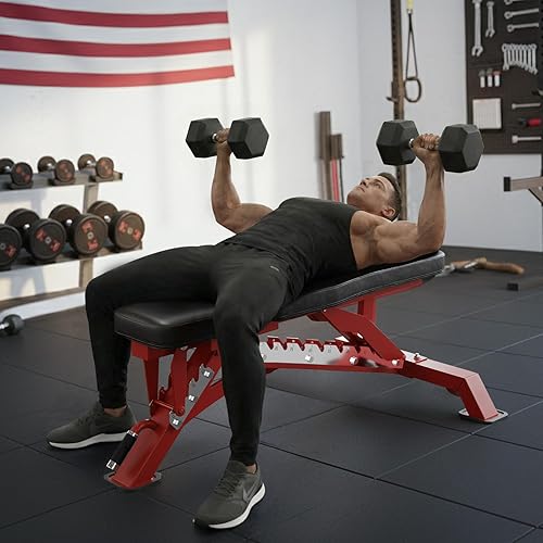 Miniatura 6 de RITFIT Combo de máquina de extensión y rizo de piernas y banco de pesas ajustable Rojo,Negro,https://www.amazon.com/dp/undefined