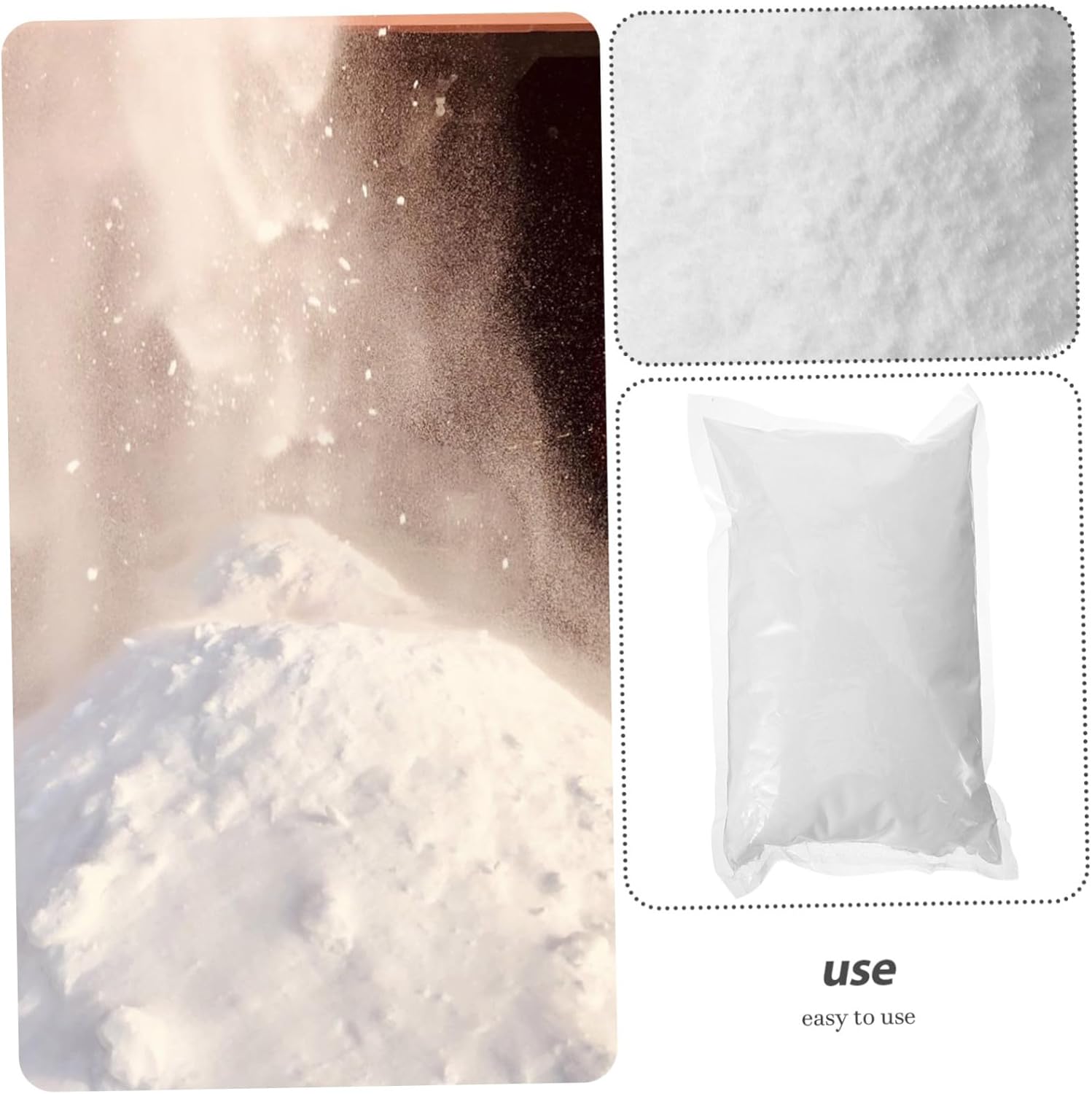 VICASKY 1Pack Snow Ice Thawing Agent for Roads Efficient Snow Remover with High Particle Content Safe for Environment for Residential Commercial Use