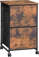 Vista 1 de HOOBRO Archivador móvil de 2 cajones, soporte de impresora rodante, archivador vertical de oficina para oficina en casa, tamaño A4/carta, cajón