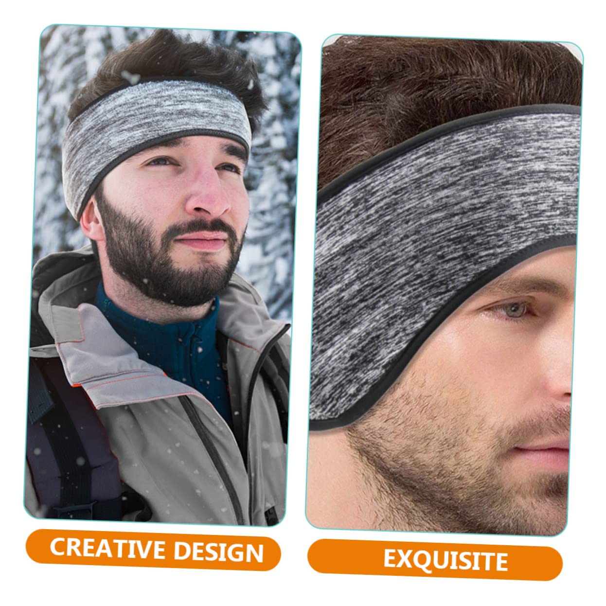 BESPORTBLE 15pezzi Fascia Invernale Protettiva Per Orecchie Copricapo Termico Pile Fascia Elastico Per Ciclismo e Attività All Aperto Comfort e Calore Per Uomo e Donna