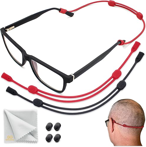 Soporte de correa de cadena para gafas de ojos, correa para gafas de sol sin cola para hombres, correa para gafas