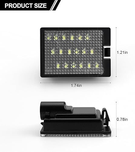 Miniatura 8 de Luces LED para matrícula, compatible con Dodge Durango 2014-2020, repuesto de montaje de luz de matrícula