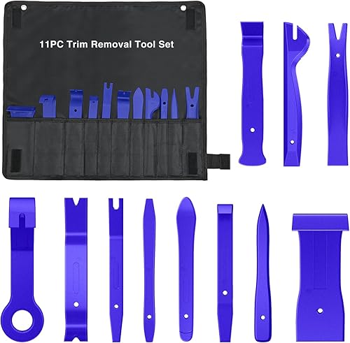 Miniatura 46 de GOOACC Kit de herramientas de eliminación de molduras automáticas de 9 piezas, kit de herramientas antiarañazos para el audio del automóvil, kit