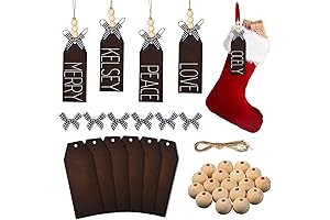Jetec Personalized Christmas Stocking Tags