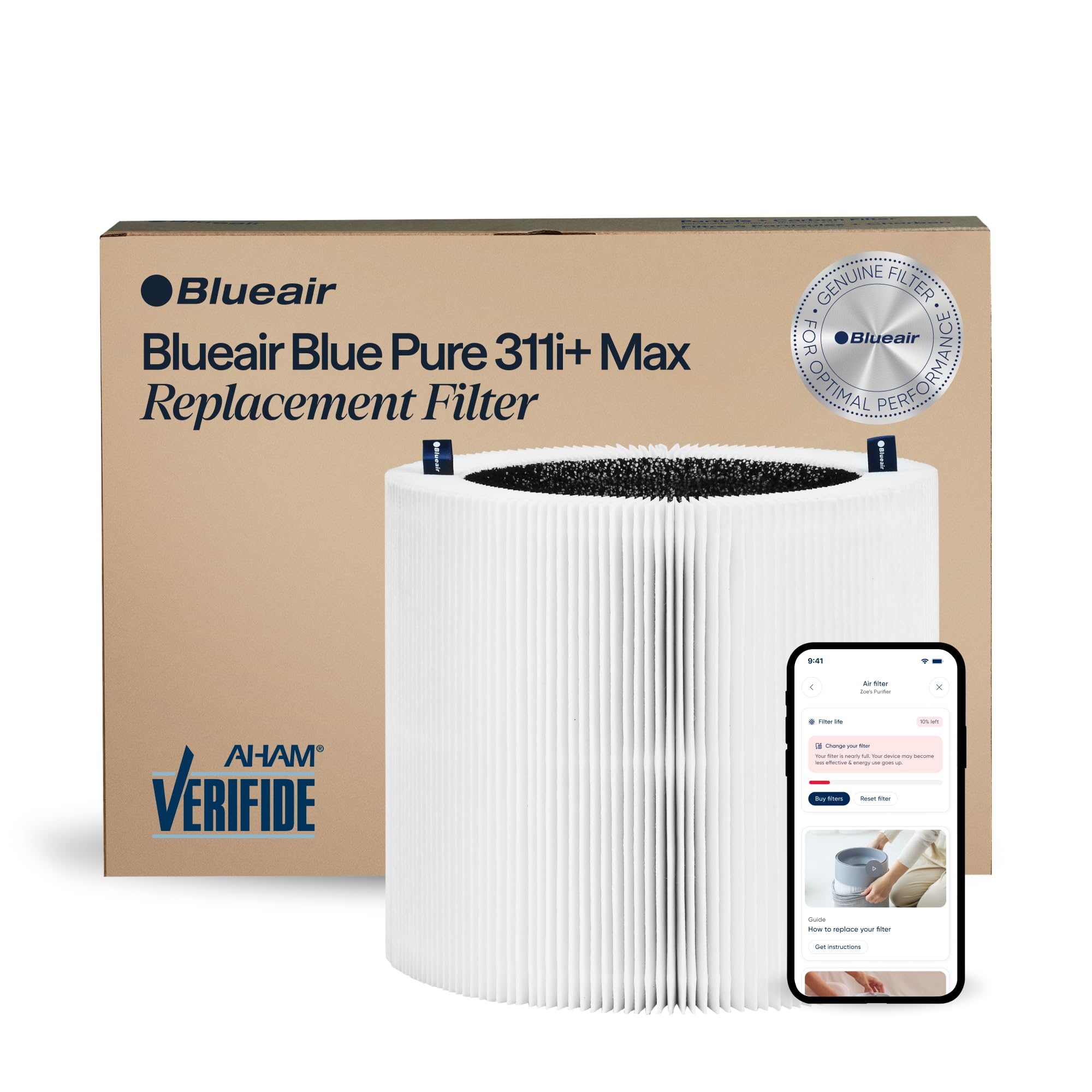 Blue Pure 311i+ Max Genuine Replacement Filter, Blue Pure F3MAX+, fits Blue Pure 311i+ Max Air Purifier