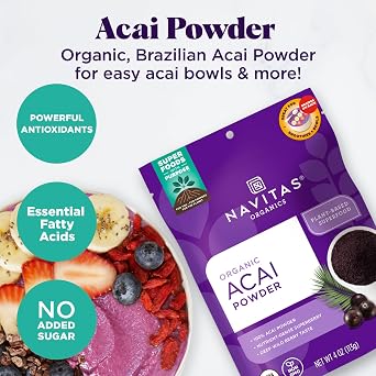 Navitas Organics Acai Powder, 4 oz. Bag ? Organic, Non-GMO, Freeze-Dried, Gluten-Free