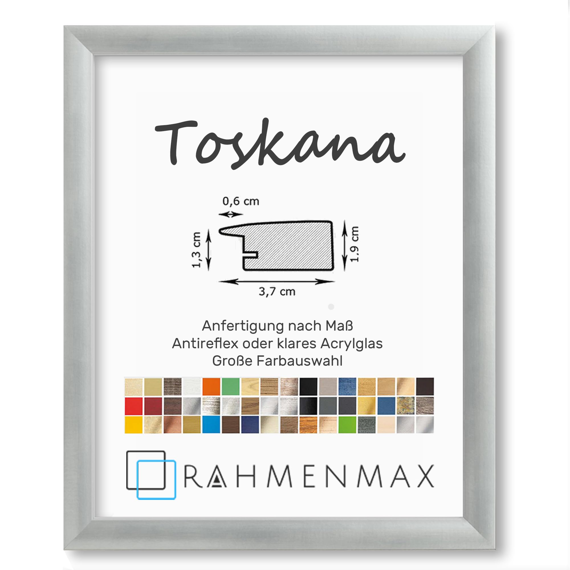 Cadre photo 77x83 acrylique transparent RahmenMax grand format