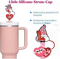 Vista 105 de Straw Cover Cap for Stanley Cup,Straw Topper Compatible for 30&40 Oz Tumbler with Handle,10mm 0.4in Dust-Proof Reusable Straw Tips Lids,Straw Tip