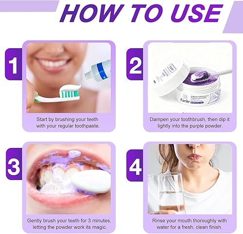 Miniatura 6 de Polvo Blanqueador Dental con 20,000ppm de Hidroxiapatita y 20,000ppm de Niacinamida  Iluminación Instantánea, Complejo Remineralizante R5X en