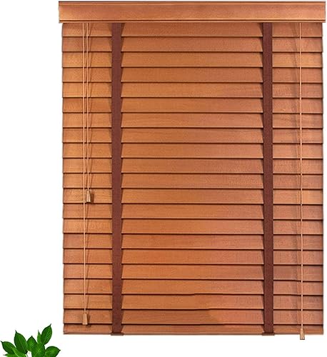 Persianas venecianas de madera, 4550607075809010045.3 in, persianas venecianas de madera maciza para ventanas, persianas opacas, cortinas para