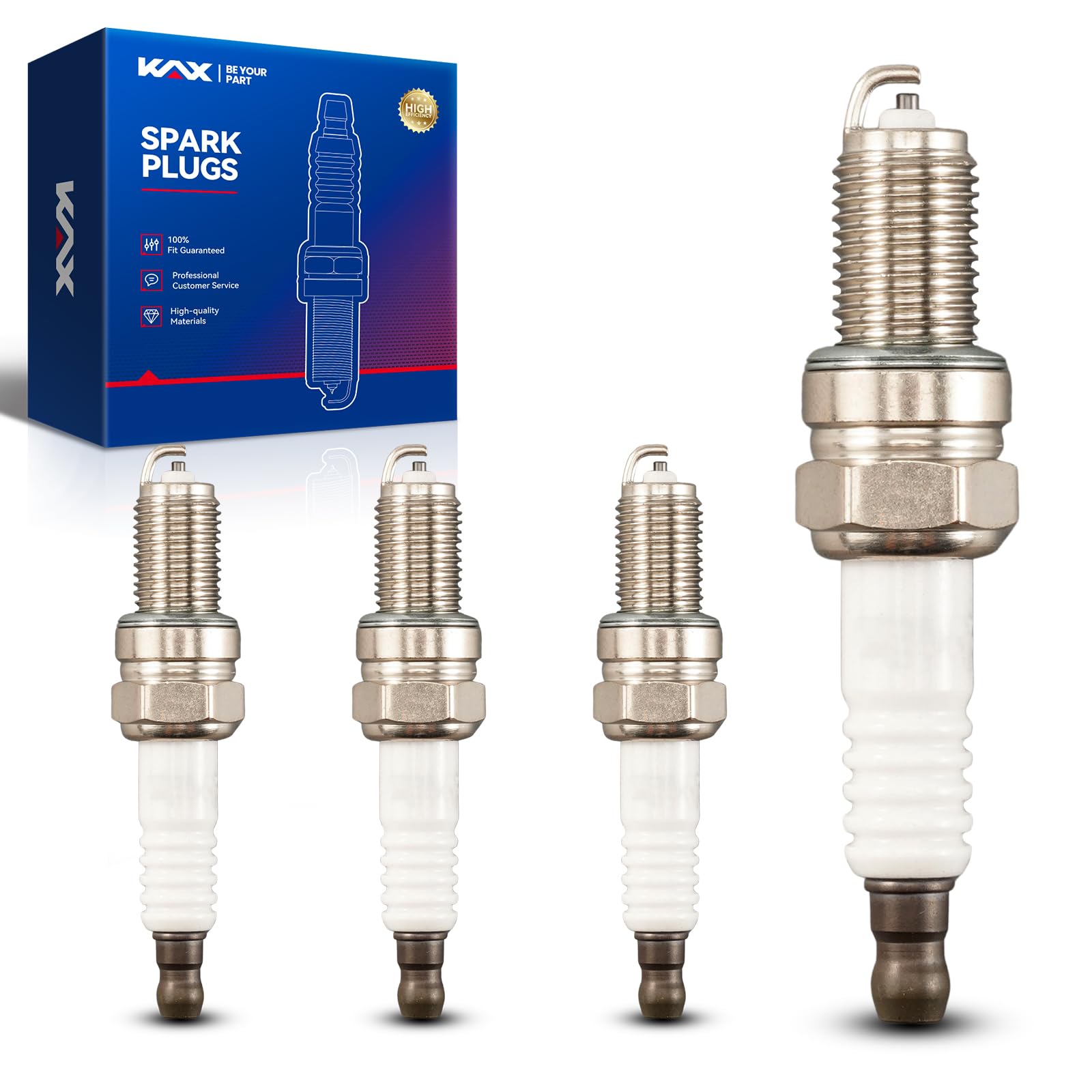 3481,DCPR6E Spark Plug,KAX Standard Spark Plug Replace for Cross Country 8-Ball, VT1300CT Interstate, V92C Standard Cruiser, VTX1300S, Cross Country Tour, Vegas, VT13CXA Fury ABS, VT13CX Fury,Hammer S