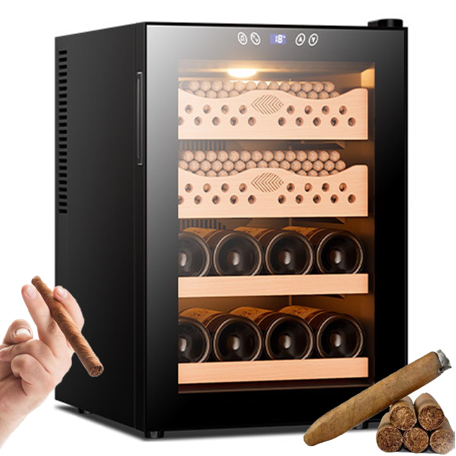 Humidor Eléctrico De 50 litros con Capacidad para 300 Puros B