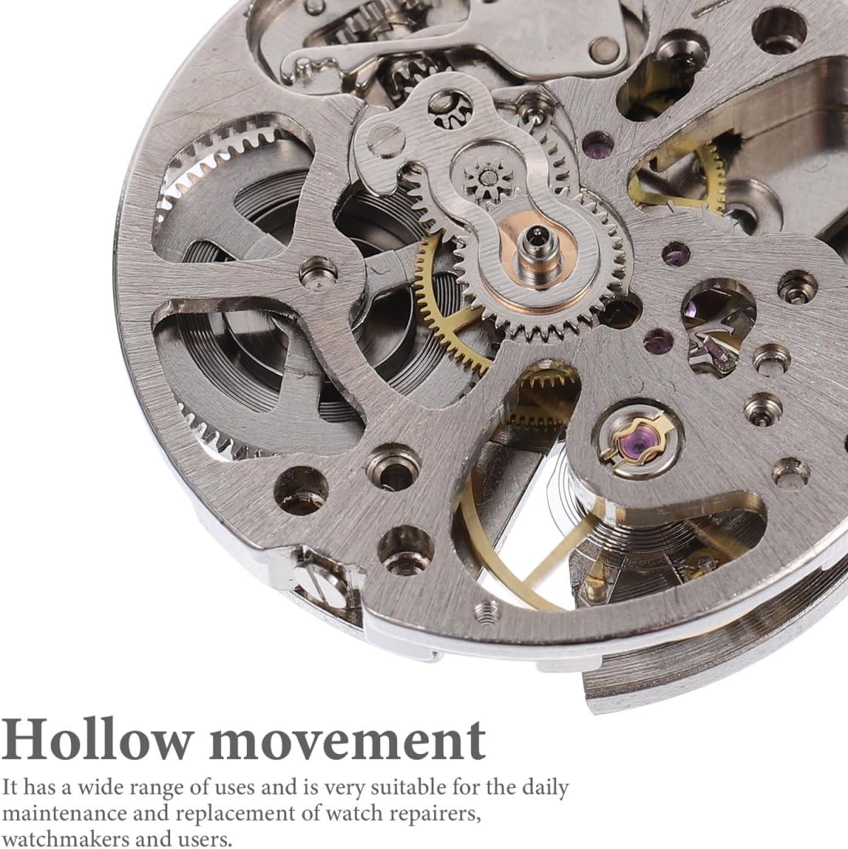 Hemobllo Build Your Own Automatic Watch Kit: Automatic Watch Movement Replacement Parts, Suitable for Repair Study Collection