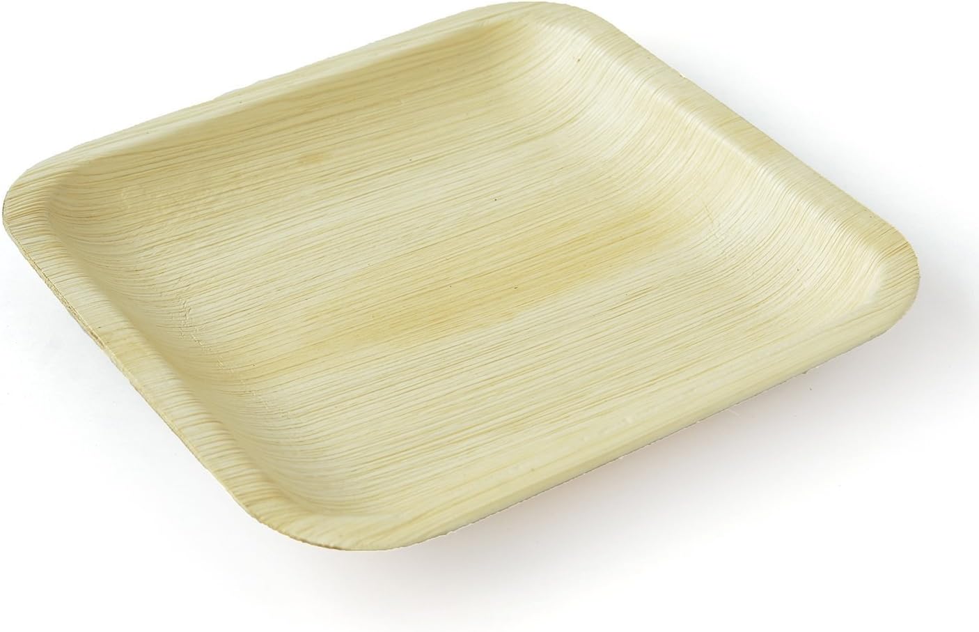 Areca Leaf Plate - Disposable Plate - Natural and Biodegradable Plate - Square Plate 8 * 8 inches (Pack of 25)